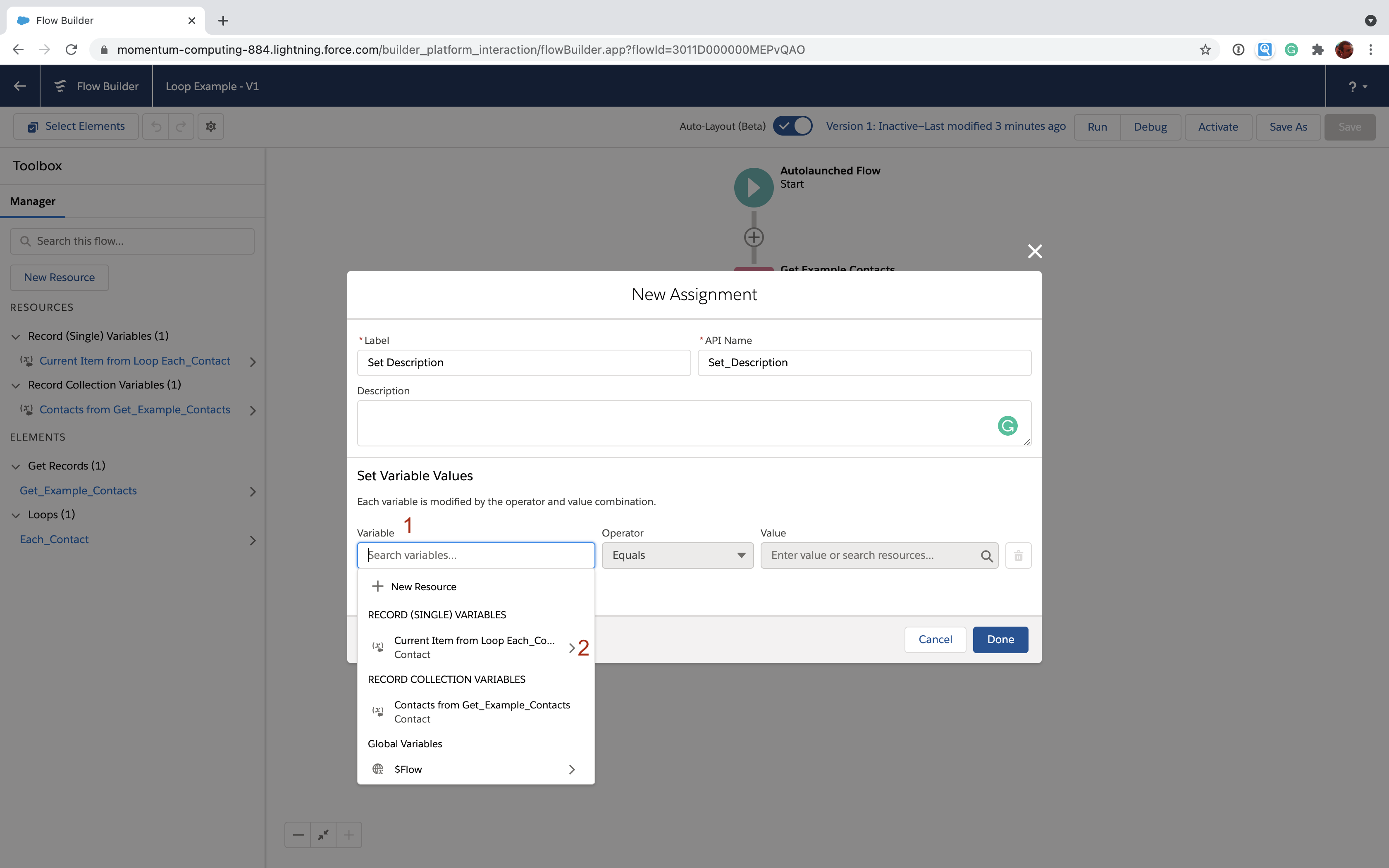 How to use loops in Salesforce Flow