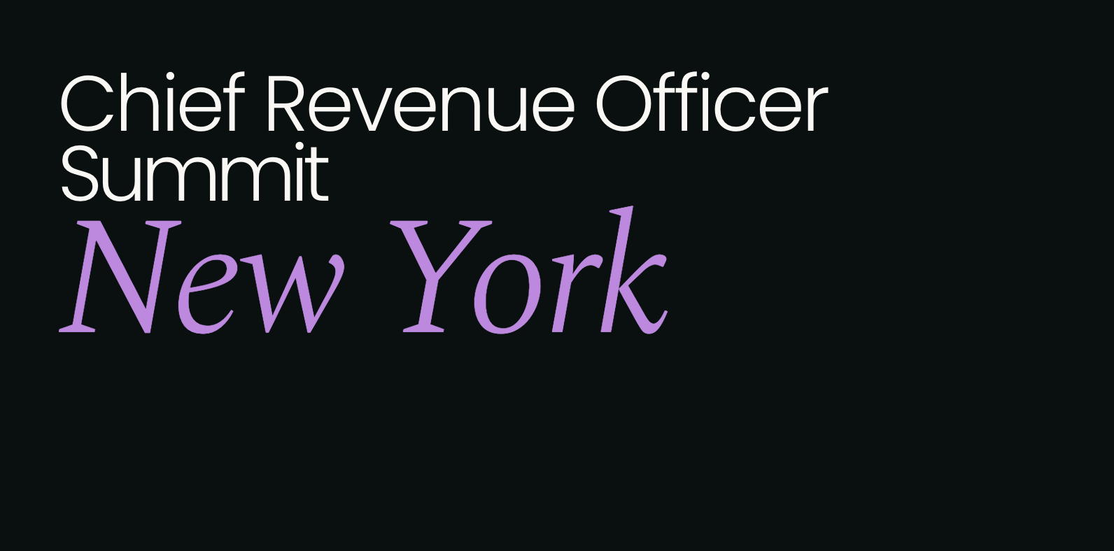 Chief Revenue Summit